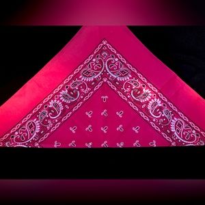New Couture blazing hot pink Diva Rag (Head Scarf)